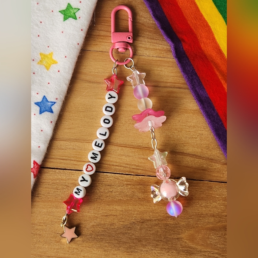 Hello Kitty Keychain Hand Made